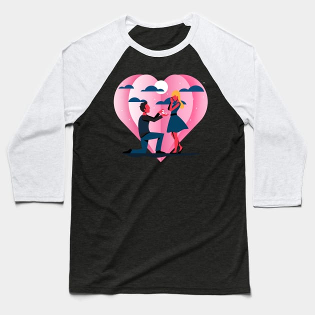 Will you marry me my love Baseball T-Shirt by aodcart